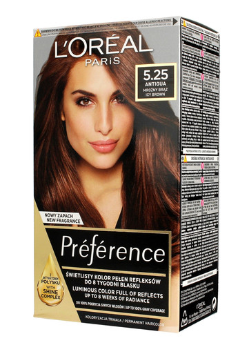 L'Oréal Hair Dye Recital Préférence M2 Antygua 5.25 Frosty Chestnut