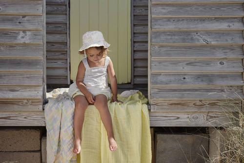 Elodie Details Crincled Blanket, Sunny Day Yellow