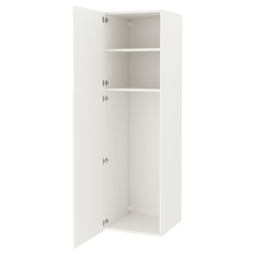 ENHET High cb with 2 doors, white, 60x62x210 cm