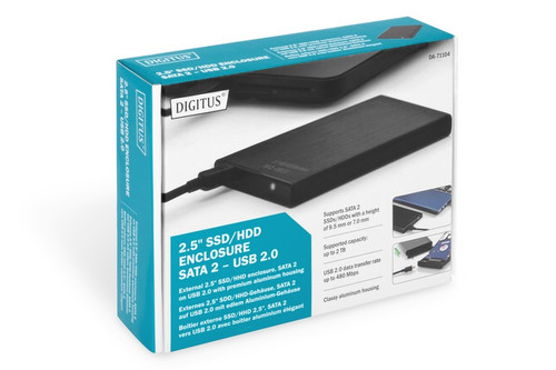 Digitus External SSD/HDD Enclosure 2.5" USB 2.0 DA-71104