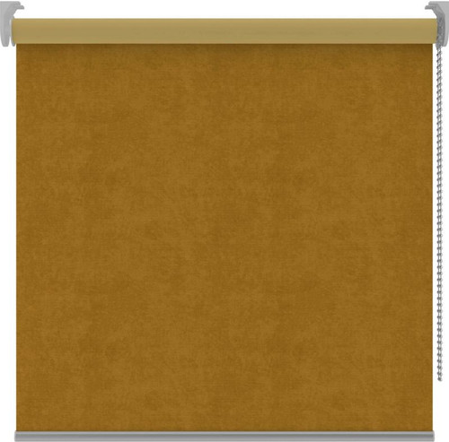 Block-out Roller Blind Velvet 57 x 180 cm, yellow ocher