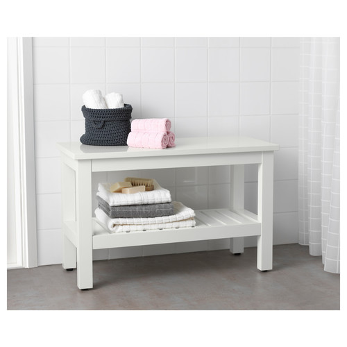 HEMNES Bench, white, 83 cm