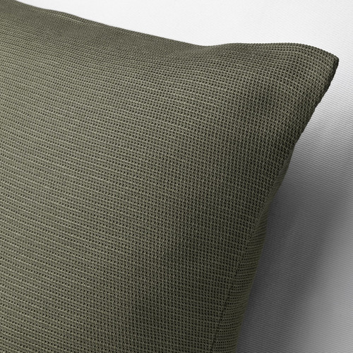 JORDTISTEL Cushion cover, grey-green, 50x50 cm