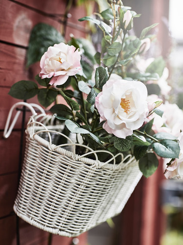 FEJKA Artificial potted plant, in/outdoor/Rose pink, 12 cm