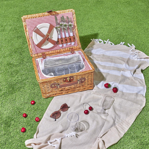 Picnic Basket for 4 People with Accessories