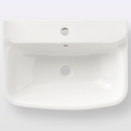 Wall-Mounted Basin GoodHome Teesta 40x56cm, white