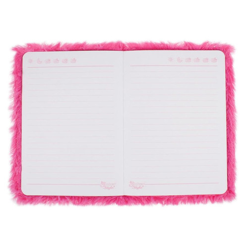 Plush Notebook Llama Pink