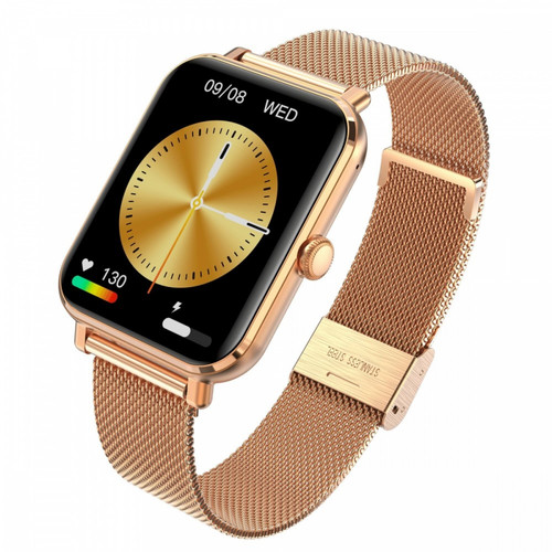 Garett Smartwatch GRC Classic, gold steel