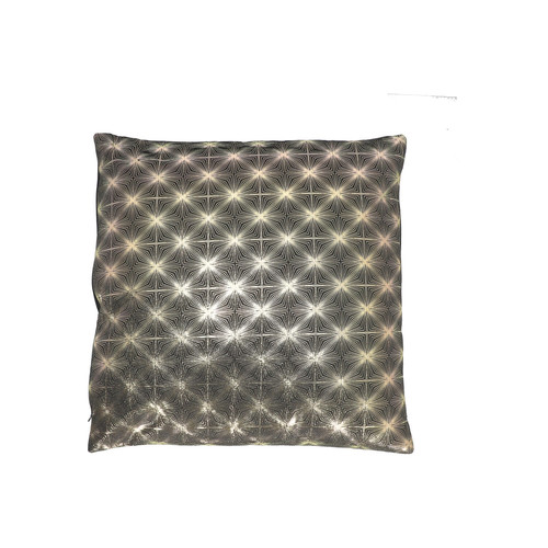 Cushion Stars 45x45cm, velvet, black