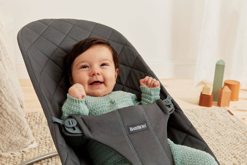 BABYBJÖRN Bouncer Bliss Woven - Anthracite + Toy