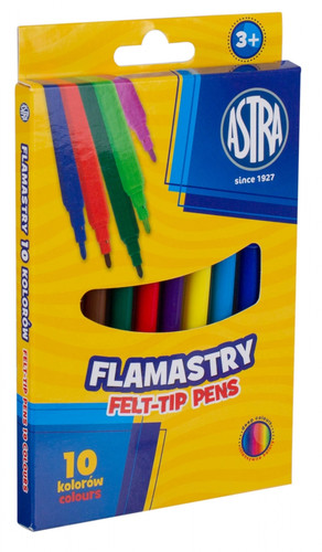 Astra Felt-Tip Pens 10 Colours