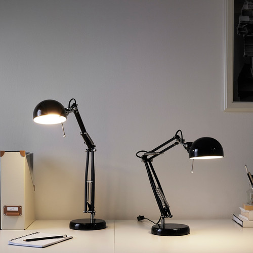 FORSÅ Work lamp, black