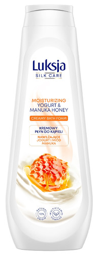 Luksja Creamy & Soft Moisturizing Bath Foam Yogurt & Manuka Honey 93% Natural Vegan 900ml