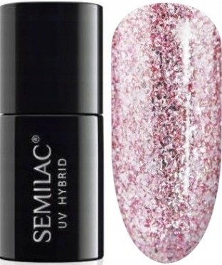 Semilac UV Hybrid Gel Polish no. 293 Rose Gold Shimmer -  7ml