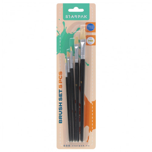 Starpak Brush Set Paintbrushes 5pcs