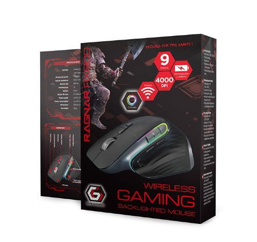 Gembird Optical Wireless Gaming Mouse RAGNAR WRX900 RGB