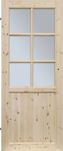 Internal Door Radex Lugano 80, left, solid pine