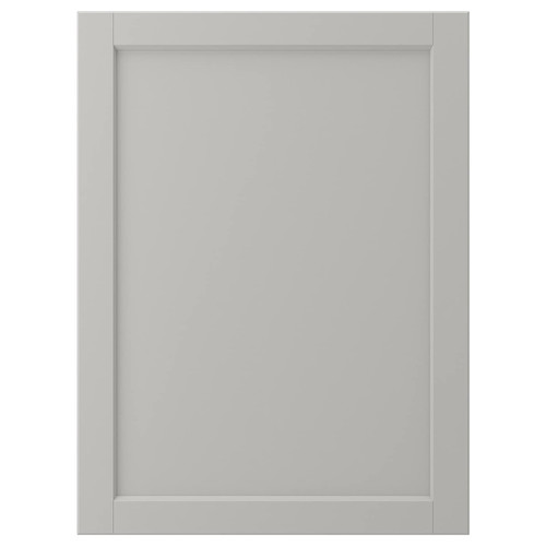 LERHYTTAN Door, light grey, 60x80 cm