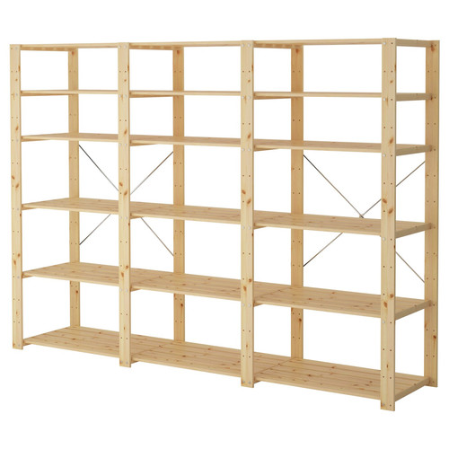 HEJNE 3 section shelving unit