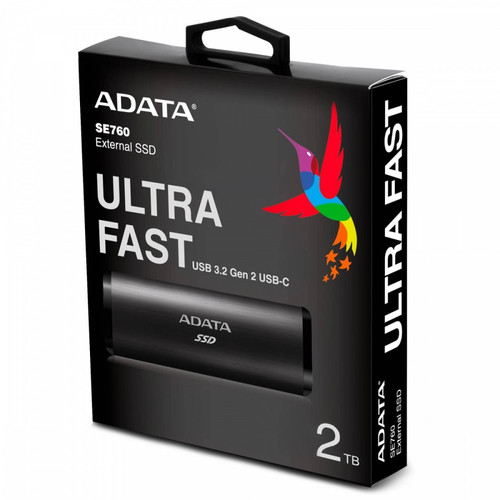 Adata External SSD SE760 2TB USB3.2-A/C, black