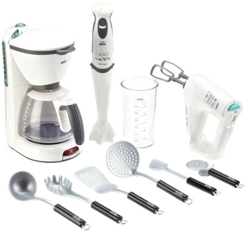 Klein Braun Set of Kitchen with Toy Accessories 3+