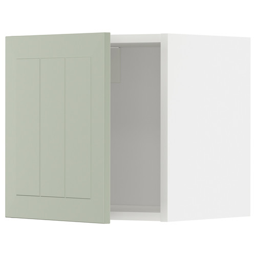 METOD Wall cabinet, white/Stensund light green, 40x40 cm