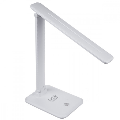 MacLean LED Desk Lamp 9W Qi Charger MCE616W, white
