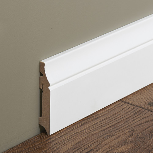 GoodHome MDF Skirting Board 19 x 100 x 2200 mm, white