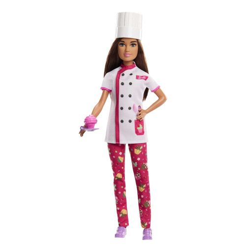 Barbie Doll & Accessories, Career Pastry Chef Doll HKT67 3+