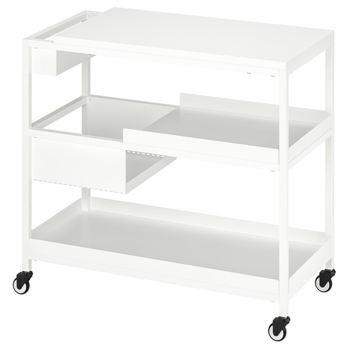 TROTTEN Trolley, white, 80x40 cm