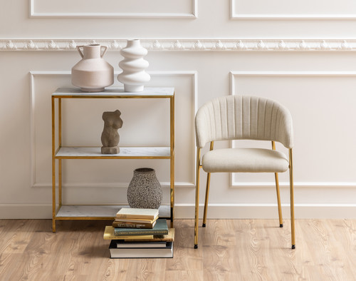 Chair Ann, beige-gold