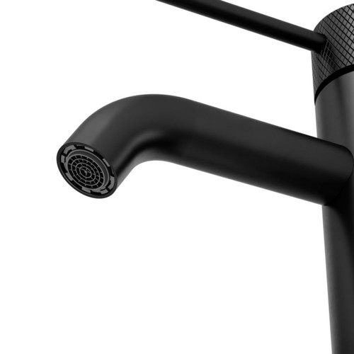 GoodHome Wash-basin Mixer Tap Owens M, matt black