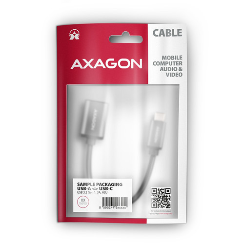 AXAGON Adapter Cable USB-C - USB-A 2m