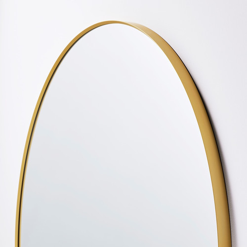 LINDBYN Mirror, gold-colour, 80 cm