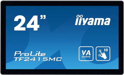 Iiyama 23.8" Monitor TF2415MC-B2 Capacitive 10PKT, Foam, HDMI, DP