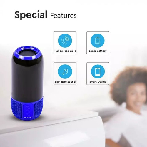 V-TAC Speaker Light LED Bluetooth, blue