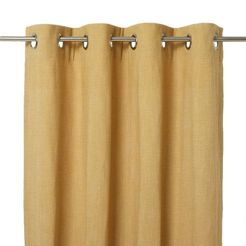 Curtain GoodHome Tiga 140x260cm, mustard yellow