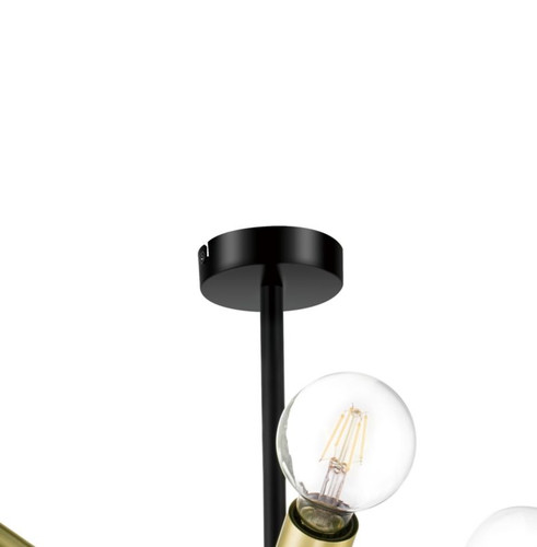 GoodHome Pendant Lamp Monzoni E27, black