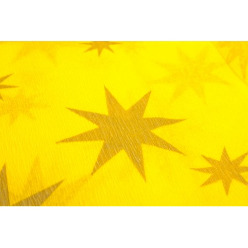 Crepe Paper 50x200cm 10pcs, stars