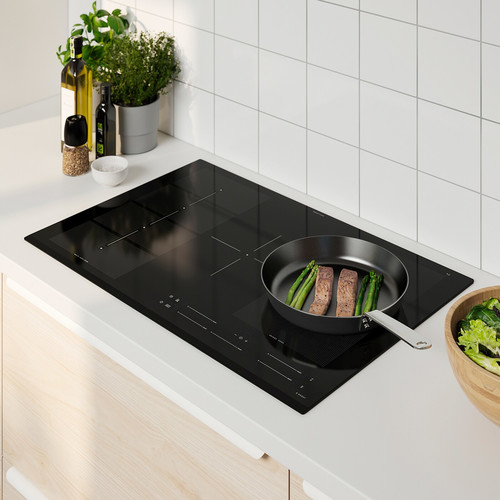 BLIXTSNABB Induction hob, black IKEA 700 black, 78 cm