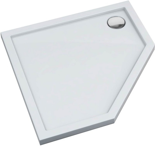 Acrylic Shower Tray Atla 90 x 4.5 cm, white