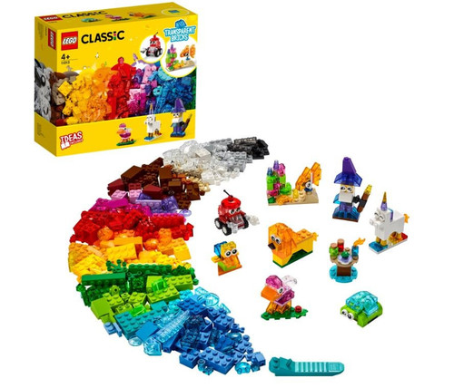 LEGO Classic Creative Transparent Bricks 4+