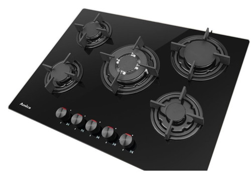 Amica Gas Hob on Glass PGCA7101AoB