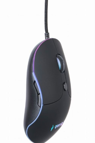 Gembird Optical Wired Mouse USB Iluminated, 6 buttons, black