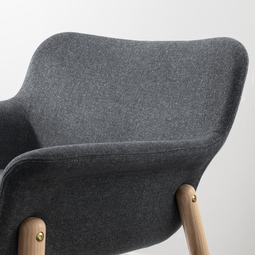 VEDBO Armchair, Gunnared dark grey