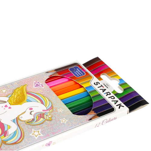 Starpak Colour Pencils 12 Colours Unicorn