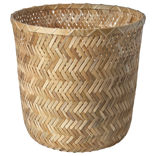 KLYNNON Plant pot, handmade bamboo, 24 cm