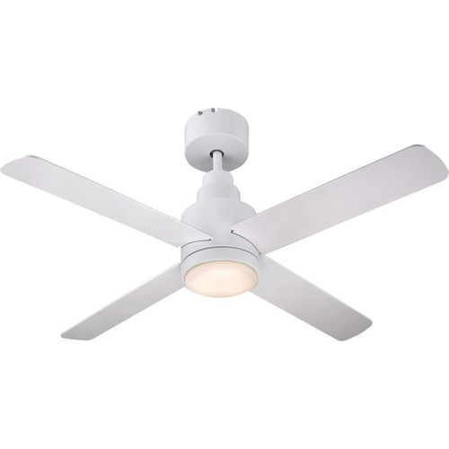 GoodHome Ceiling Fan Light Burbank 106 cm CCT DIM, white