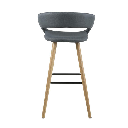 Bar Stool Grace, low, dark grey