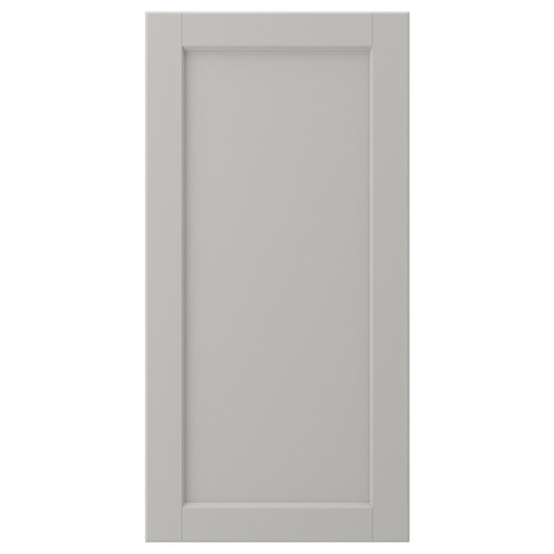 LERHYTTAN Door, light grey, 40x80 cm